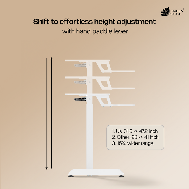 Green Soul Ascend Ergonomic Height Adjustable Table