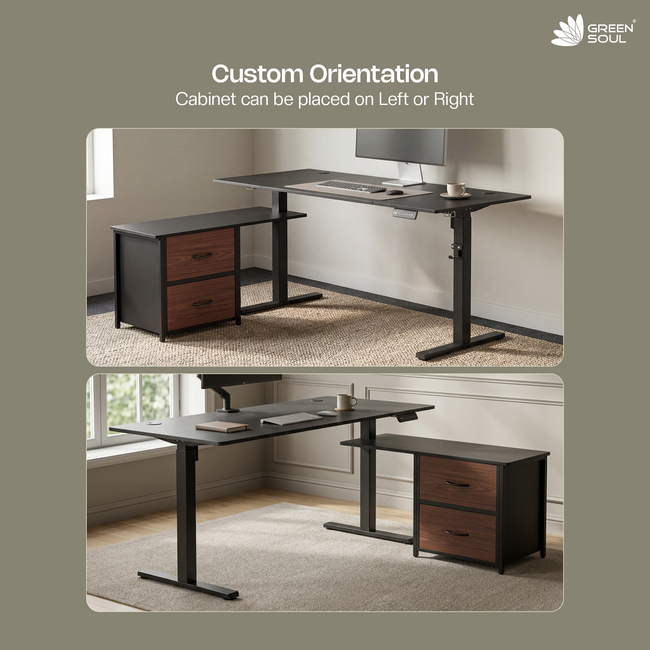 Green Soul Magnum L-Shape Electric Height Adjustable Table
