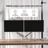 Green Soul Dual Monitor Gas Spring Stand Fits 13-32" Screen 9Kg Weight Capacity With USB A 3.0 & C Ports