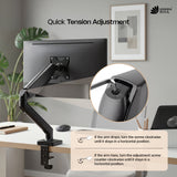 Green Soul Single Monitor Gas Spring Stand Fits 13-32" Screen 9Kg Weight Capacity