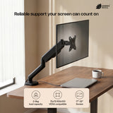 Green Soul Single Monitor Gas Spring Stand Fits 13-32" Screen 9Kg Weight Capacity