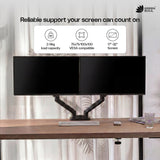 Green Soul Dual Monitor Gas Spring Stand Fits 13-32" Screen 9KG Weight Capacity