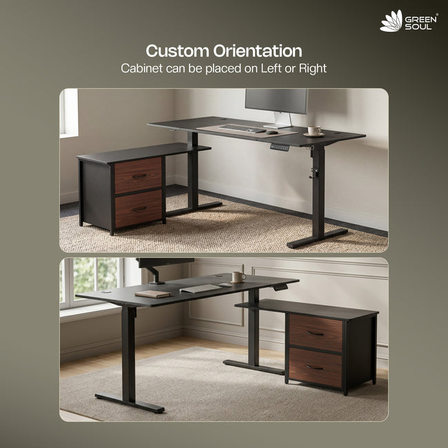 Green Soul Magnum L-Shape Electric Height Adjustable Table