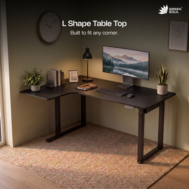 Green Soul Alex L Shape Electric Height Adjustable Table