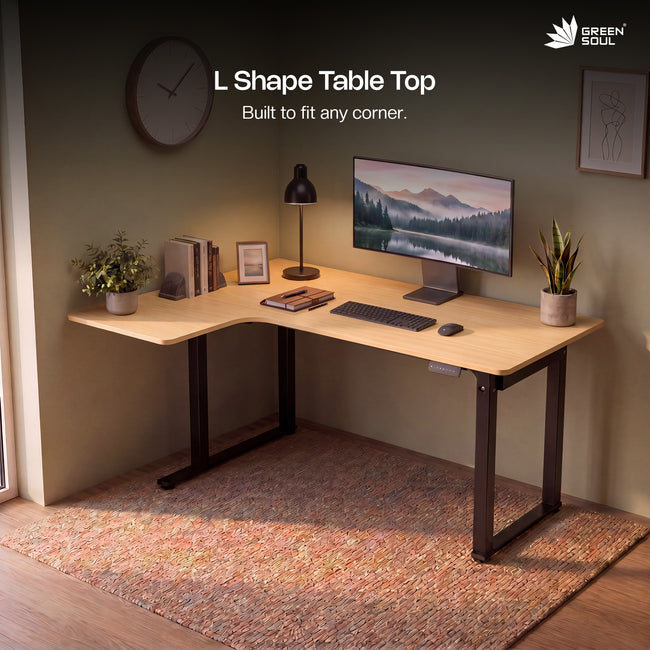 Green Soul Alex L Shape Electric Height Adjustable Table