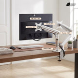 Green Soul Dual Monitor Gas Spring Stand Fits 13-32" Screen 9Kg Weight Capacity With USB A 3.0 & C Ports