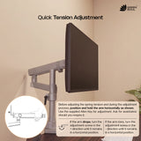 Green Soul Heavy Duty Single Monitor Gas Spring Height Adjustable Stand Fits 17-40" Screen 12Kg Weight Capacity