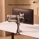 Green Soul Heavy Duty Single Monitor Gas Spring Height Adjustable Stand Fits 17-40" Screen 12Kg Weight Capacity
