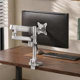 Green Soul Heavy Duty Single Monitor Gas Spring Height Adjustable Stand Fits 17-40" Screen 12Kg Weight Capacity
