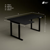 Green Soul Alex L Shape Electric Height Adjustable Table