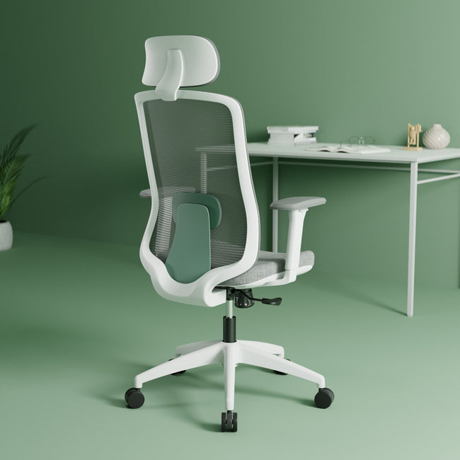 Green Soul Renewed Cosmos Green High Back Premium Office Chair Renewed Green Soul Ergonomics Green  