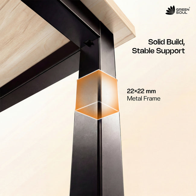 Green Soul Origin Metal Base Office Study Table