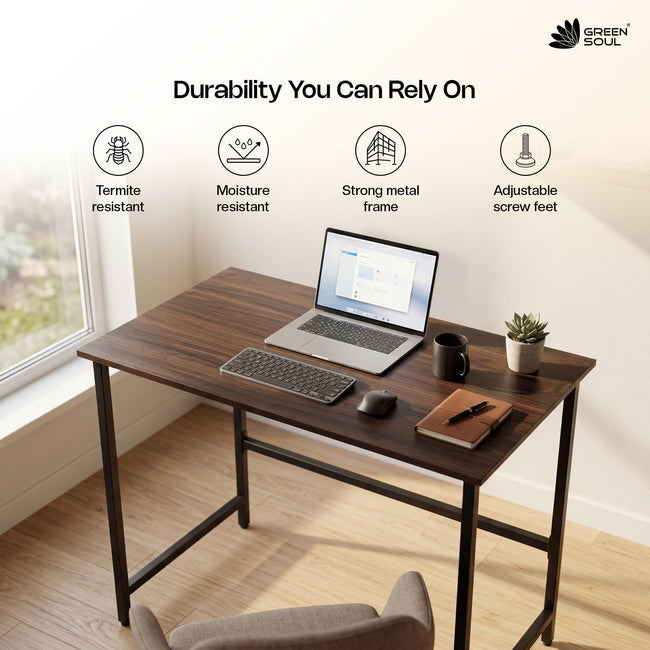 Green Soul Begin Metal Base Office Study Table