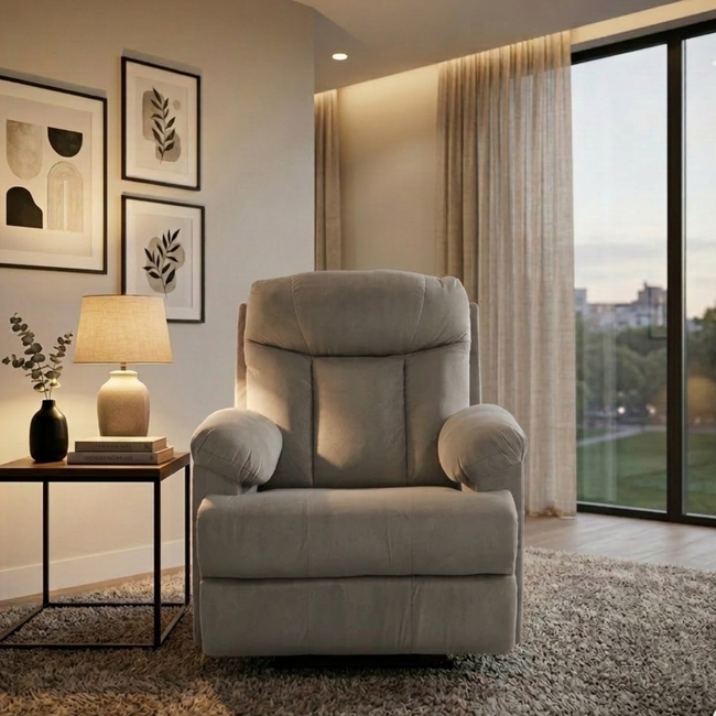 Green Soul  Cloud Single Seater Manual Recliner Sofa