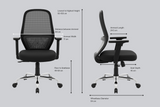 Green Soul Eva Mid Back Mesh Premium Office Chair Efficient Chairs Green Soul Ergonomics   
