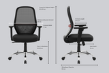 Green Soul Eva Mid Back Mesh Premium Office Chair Efficient Chairs Green Soul Ergonomics   