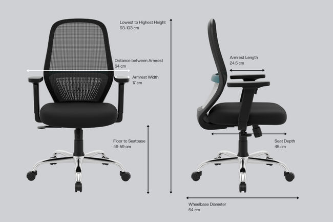 Green Soul Eva Mid Back Mesh Premium Office Chair Efficient Chairs Green Soul Ergonomics   