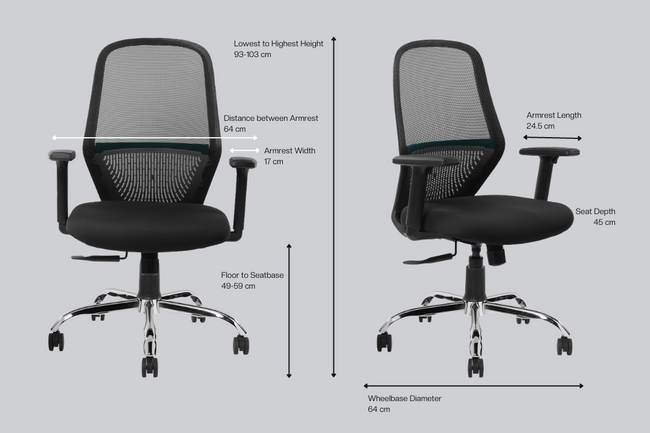 Green Soul Eva Mid Back Mesh Premium Office Chair Efficient Chairs Green Soul Ergonomics   