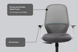 Green Soul Eva Mid Back Mesh Premium Office Chair