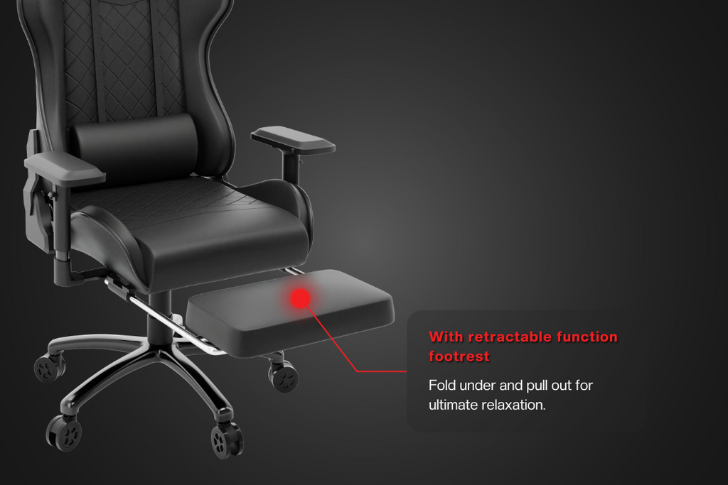 Green Soul Ghost Gaming Chair With Integrated Footrest