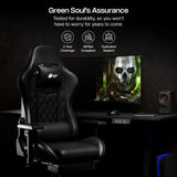Green Soul Ghost Gaming Chair With Integrated Footrest
