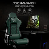 Green Soul Ghost Gaming Chair With Integrated Footrest