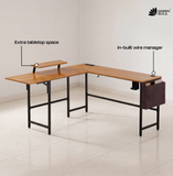 Green Soul Summit L-Shaped Computer Table for Home