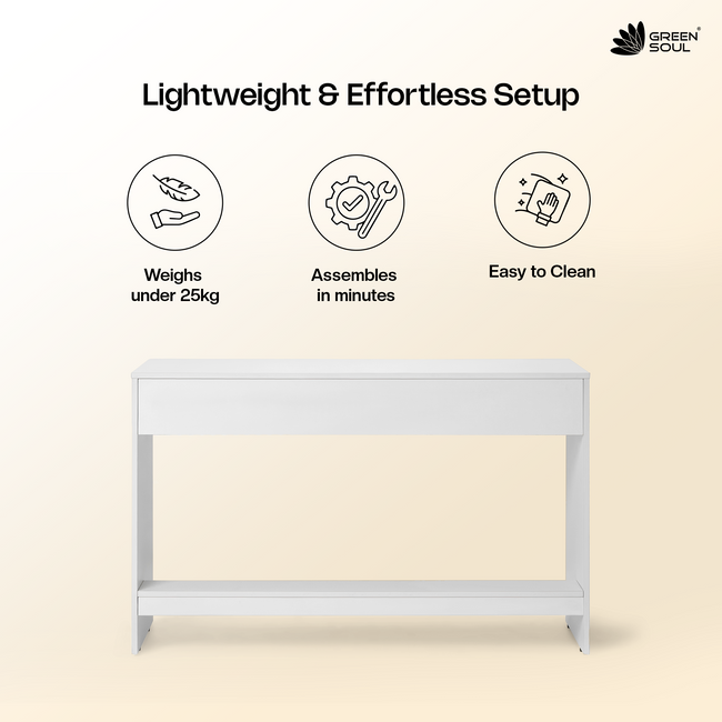 Green Soul Seine Study Table for Home & Office | 120cm | IS 3087 Certified