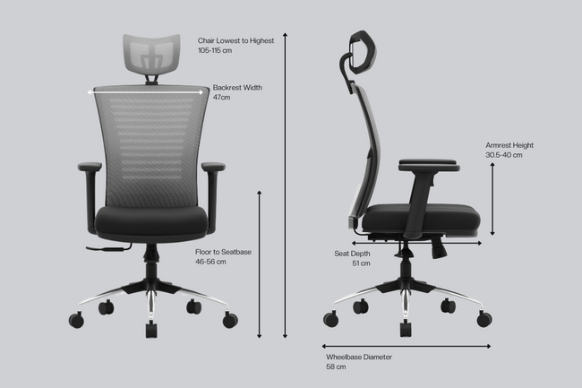 Green Soul Renewed Inspire High Back Mesh Office Chair Renewed Green Soul Ergonomics   