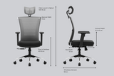 Green Soul Renewed Inspire High Back Mesh Office Chair Renewed Green Soul Ergonomics   