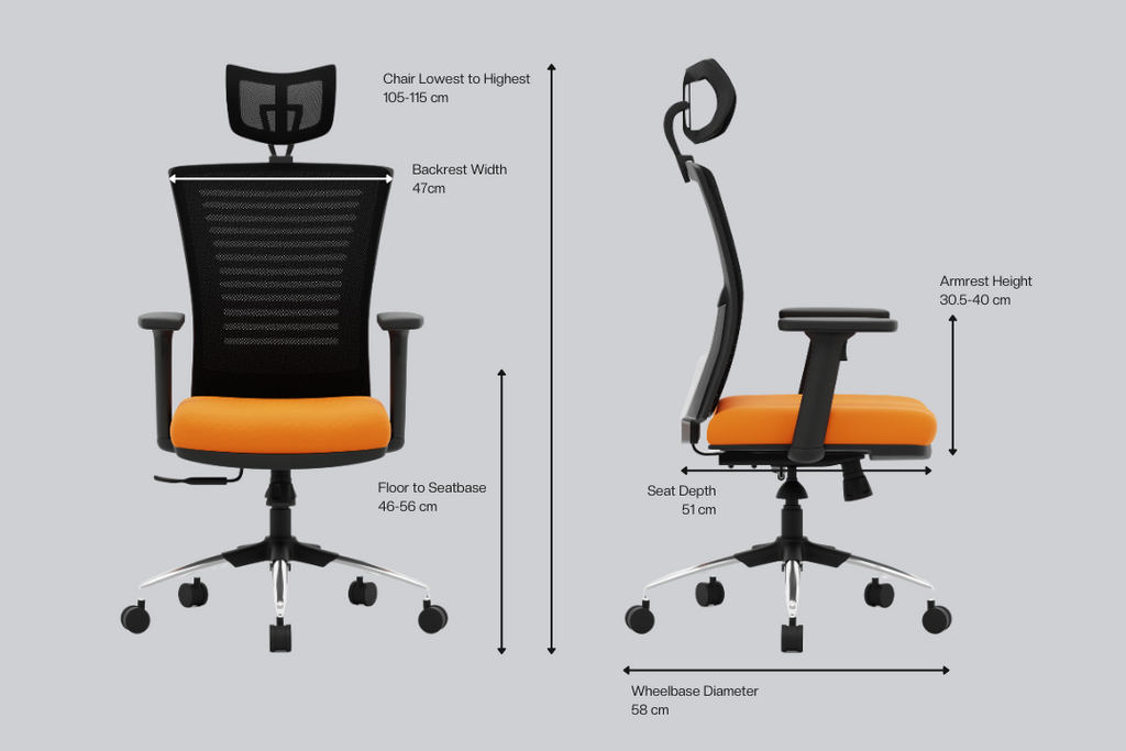 Buy Renewed Inspire High Back Mesh Office Chair Online GreenSoul