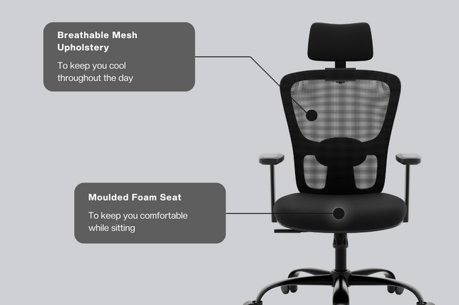Green Soul Renewed Jupiter Echo High Back Mesh Office Chair Renewed Green Soul Ergonomics   