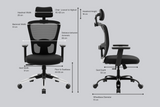 Green Soul Renewed Jupiter Echo High Back Mesh Office Chair Renewed Green Soul Ergonomics   