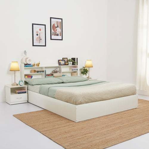 Green Soul Maybelle Queen bed with headboard & Box Storage