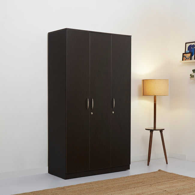 Green Soul Merlin 3-Door Wardrobe furniture Green Soul Ergonomics Wenge  