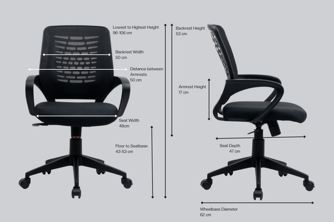 Green Soul Nova Mid Back Basic Chair Basics Green Soul Ergonomics   