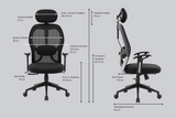 Green Soul New York Go High Back Mesh Office Chair Efficient Chairs Green Soul Ergonomics   