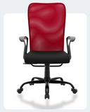 Green Soul Seoul Mid Back Basic Chair Basics Green Soul Ergonomics red  