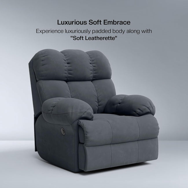 Shangri-La Rocking, Revolving and Recline Single Seater Electric Recliner Sofa