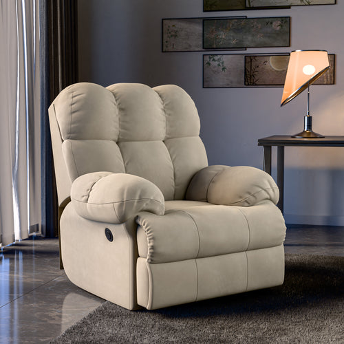 Green Soul Shangri-La Rocking, Revolving and Recline Single Seater Electric Recliner Sofa