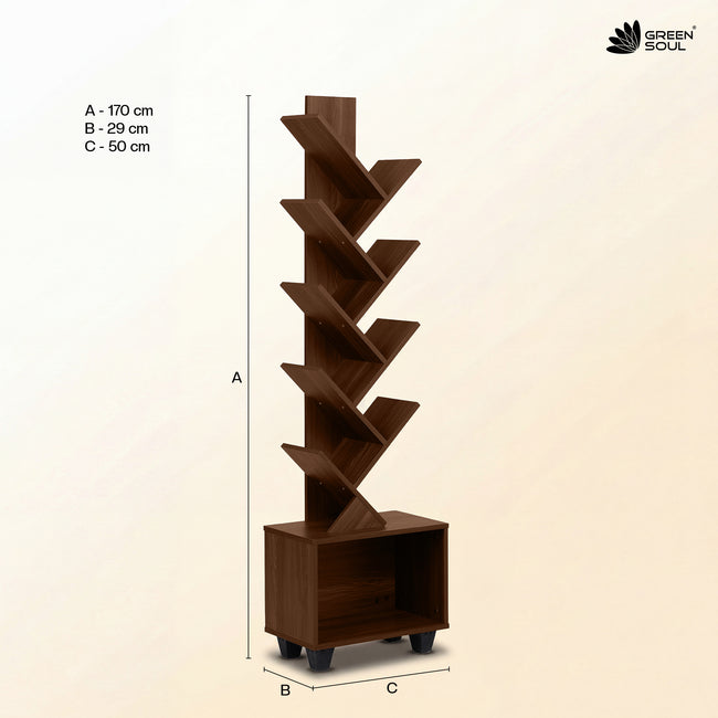 Green Soul StoryTree Engineered Wood Book Shelf
