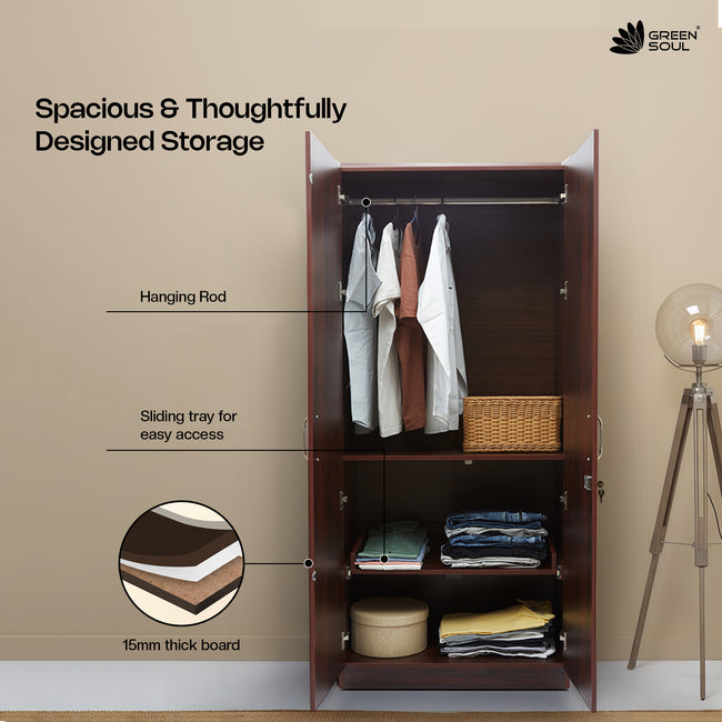 Green Soul Arthur 2-Door Wardrobe