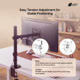 Green Soul Single Monitor Height Adjustable Stand Fits 13-32" Screen 9Kg Weight Capacity