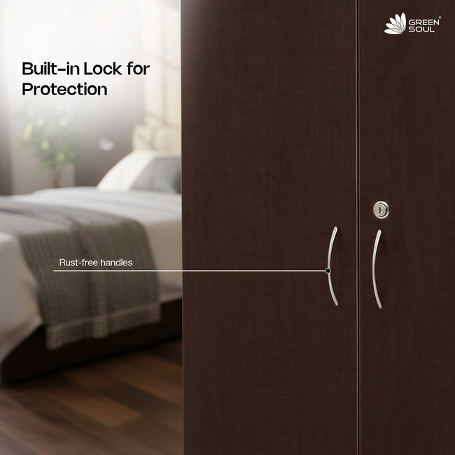 Green Soul Merlin 2-Door Wardrobe