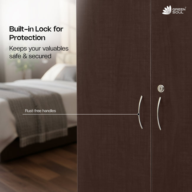 Green Soul Merlin 2-Door Wardrobe