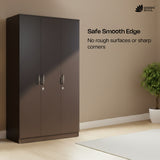 Green Soul Merlin 3-Door Wardrobe