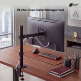 Green Soul Single Monitor Height Adjustable Stand Fits 13-32" Screen 9Kg Weight Capacity