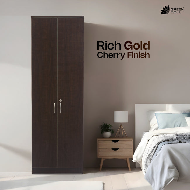 Green Soul Merlin 2-Door Wardrobe