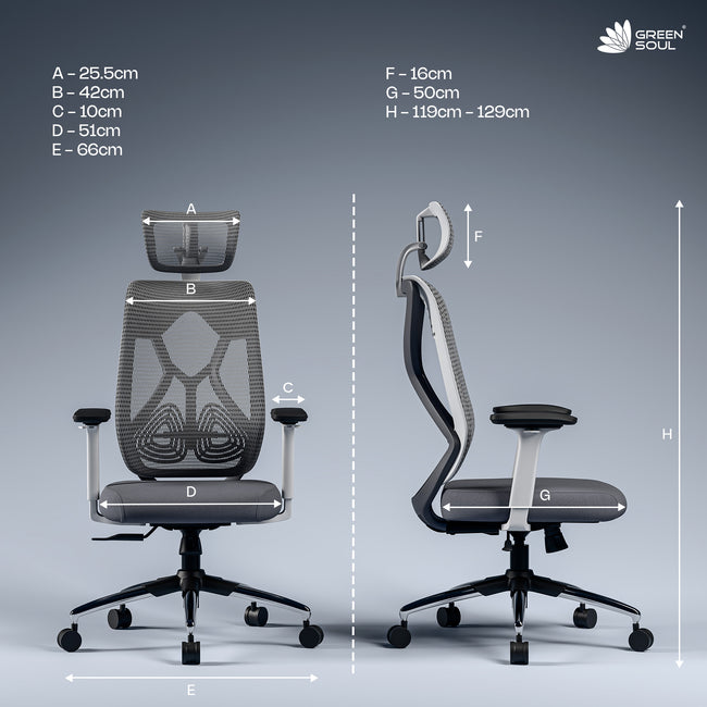 Green Soul Zodiac Pro Series High Back Mesh Office Chair