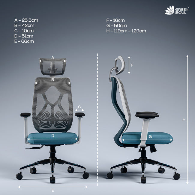 Green Soul Zodiac Pro Series High Back Mesh Office Chair